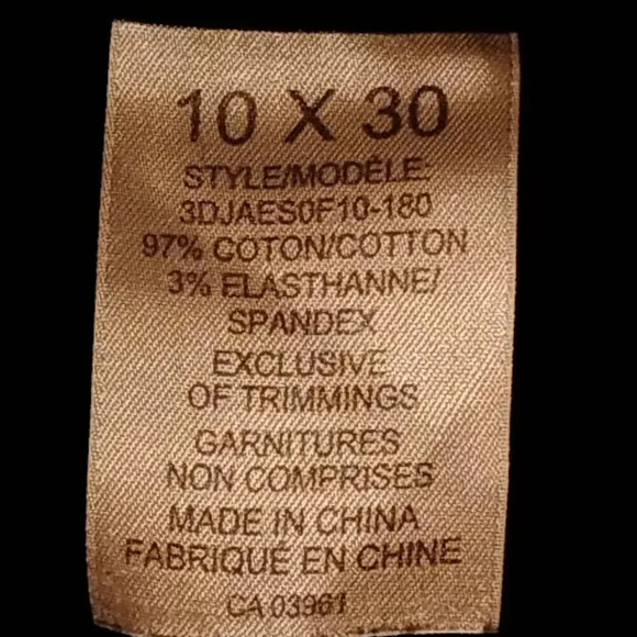 Denver Hayes Women's Curvy Black Stretch Jeans Size  10 x 30 - Picture 7 of 13